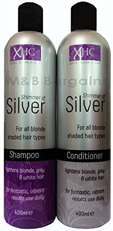 XHC Shimmer Of Silver Shampoo & Conditioner, For All Blonde Shaded Hair Types, 400ml