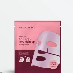 EQQUALBERRY, Bouncy Day, Collagen Pore-Tight Up, Hydrogel Beauty Mask